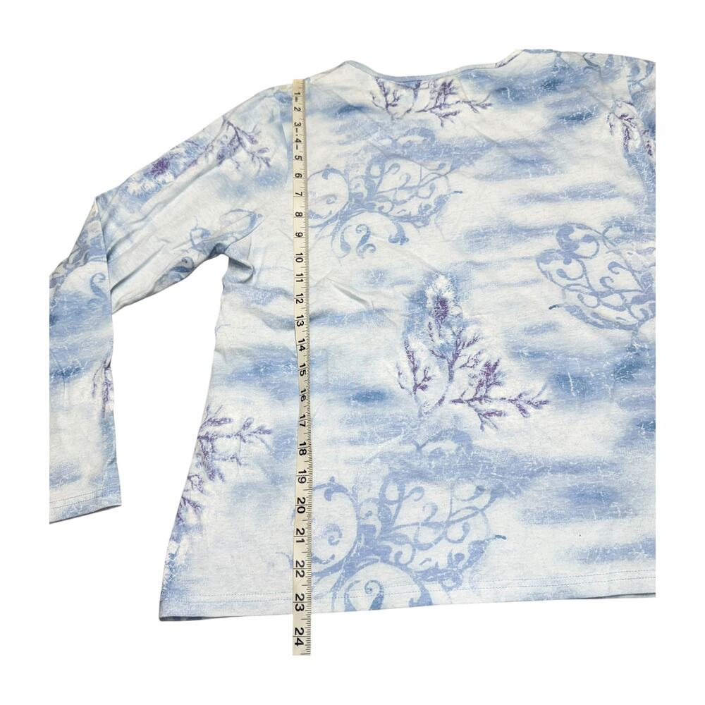 JasonMaxwell Winter Scene Blouse XL - Picture 5 of 7